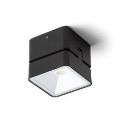 RENDL FLAVIO SQ natynkowa czarna 230V LED 6W 110° IP54 3000K