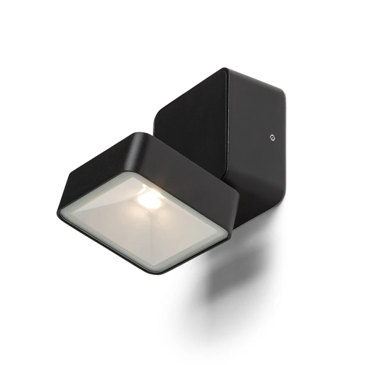 RENDL FLAVIO SQ natynkowa czarna 230V LED 6W 110° IP54 3000K