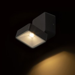 RENDL FLAVIO SQ natynkowa czarna 230V LED 6W 110° IP54 3000K