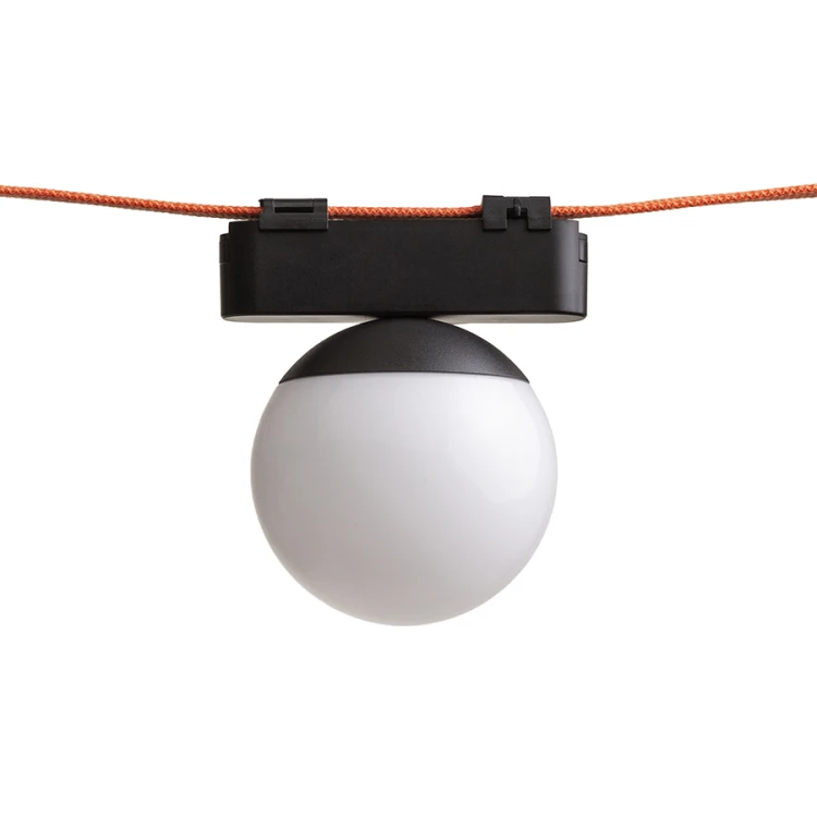 RENDL CIARA 10 dla systemu VEGA/WAVE czarna akryl mleczny 24V= LED 6W 3000K 4000K 5700K