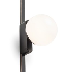 RENDL CIARA 10 dla systemu VEGA/WAVE czarna akryl mleczny 24V= LED 6W 3000K 4000K 5700K