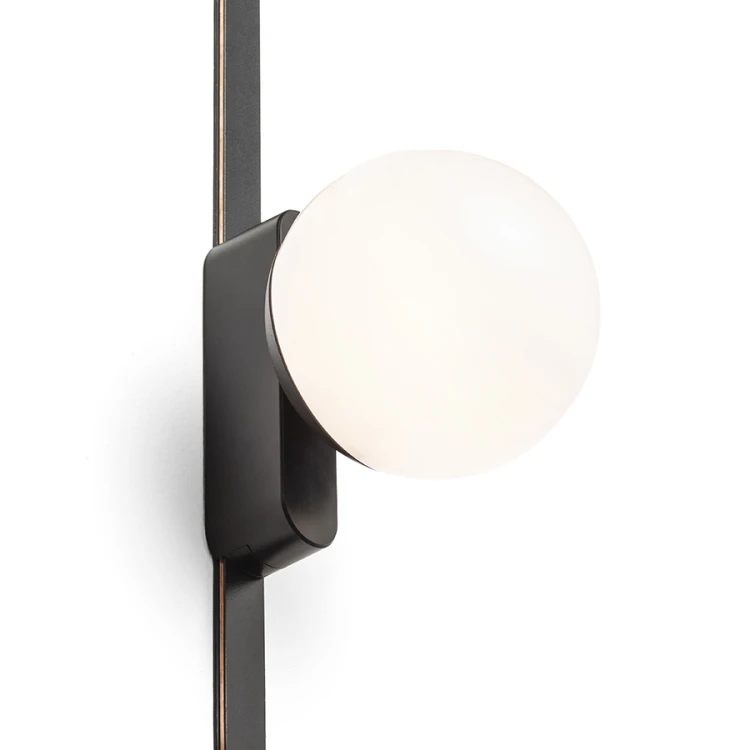 RENDL CIARA 10 dla systemu VEGA/WAVE czarna akryl mleczny 24V= LED 6W 3000K 4000K 5700K