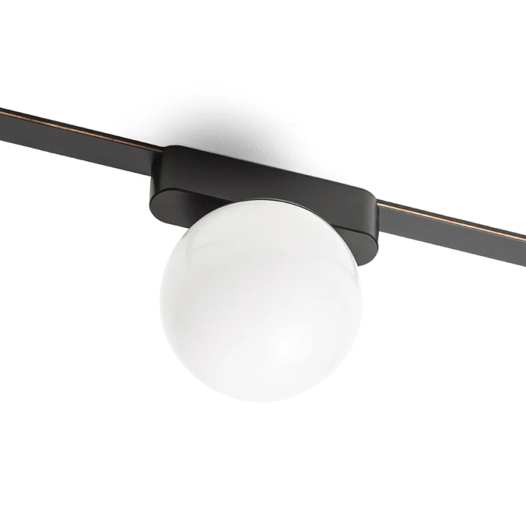 RENDL CIARA 10 dla systemu VEGA/WAVE czarna akryl mleczny 24V= LED 6W 3000K 4000K 5700K