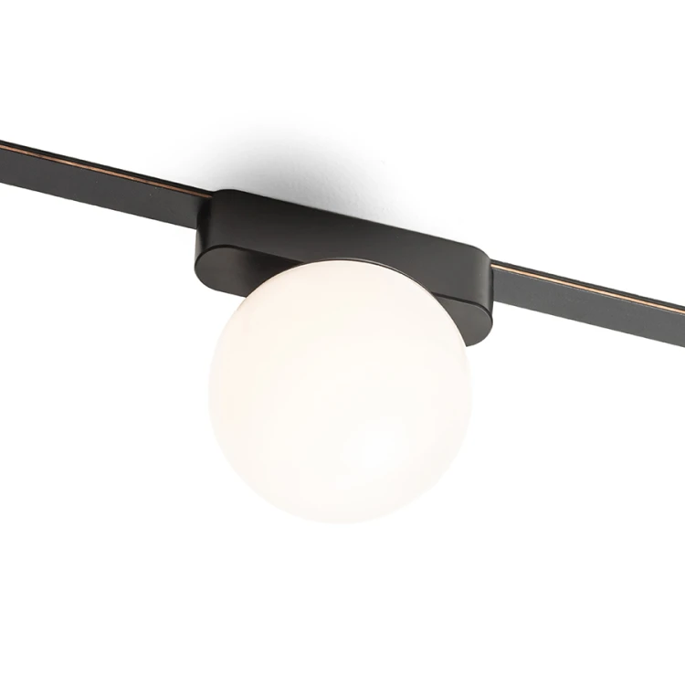 RENDL CIARA 10 dla systemu VEGA/WAVE czarna akryl mleczny 24V= LED 6W 3000K 4000K 5700K