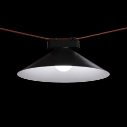 RENDL FLAN 33 wisząca czarna/biała 24V= LED 12W 3000K 4000K 5700K