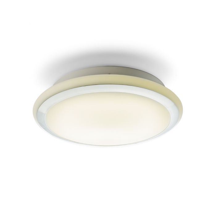 RENDL AREA LED sufitowa szkło opalowe/chrom 230V LED 24W IP44 3000K