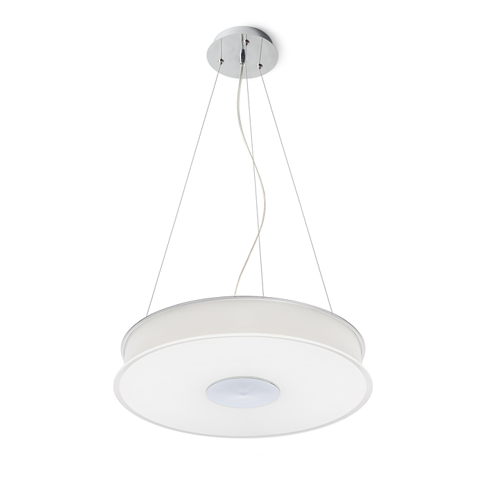 RENDL ASTERI LED wisząca szkło satynowe/chrom 230V LED 35W 3000K