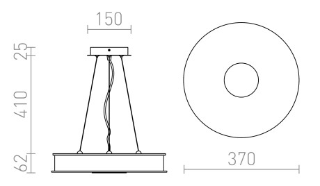Przejdź do produktu RENDL ASTERI LED wisząca szkło satynowe/chrom 230V LED 35W 3000K