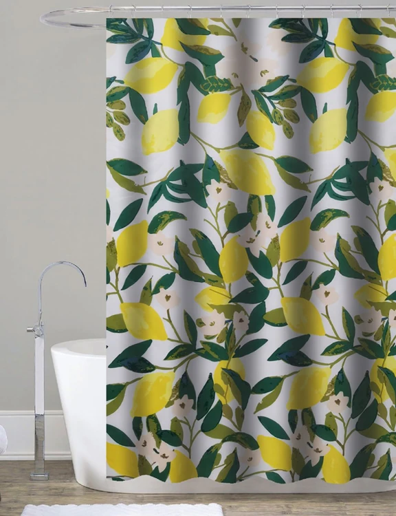LEMON zasłonka prysznicowa 180x200cm, polyester