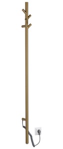 PASADOR elektryczna suszarka na ręczniki, okrągła, 150x1500mm, 30 W, złoto mat