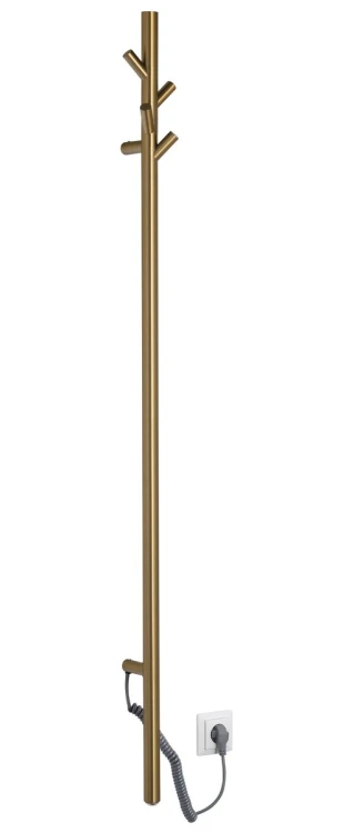 PASADOR elektryczna suszarka na ręczniki, okrągła, 150x1500mm, 30 W, złoto mat