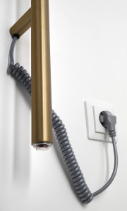 PASADOR elektryczna suszarka na ręczniki, okrągła, 150x1500mm, 30 W, złoto mat