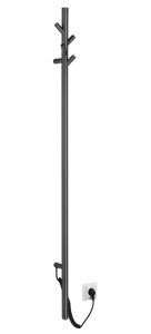 PASADOR elektryczna suszarka na ręczniki, okrągła, 150x1500mm, 30 W, gun metal