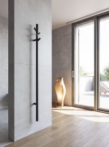 PASADOR elektryczna suszarka na ręczniki, okrągła, 150x1500mm, 30 W, gun metal