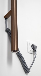 PASADOR elektryczna suszarka na ręczniki, okrągła, 150x1500mm, 30 W, miedź mat