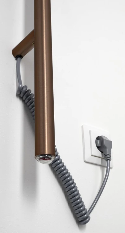 PASADOR elektryczna suszarka na ręczniki, okrągła, 150x1500mm, 30 W, miedź mat