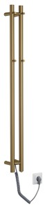 PAPINADO elektryczna suszarka na ręczniki, 109x1200mm, 40 W, złoto mat