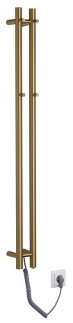 Przejdź do produktu PAPINADO elektryczna suszarka na ręczniki, 109x1200mm, 40 W, złoto mat