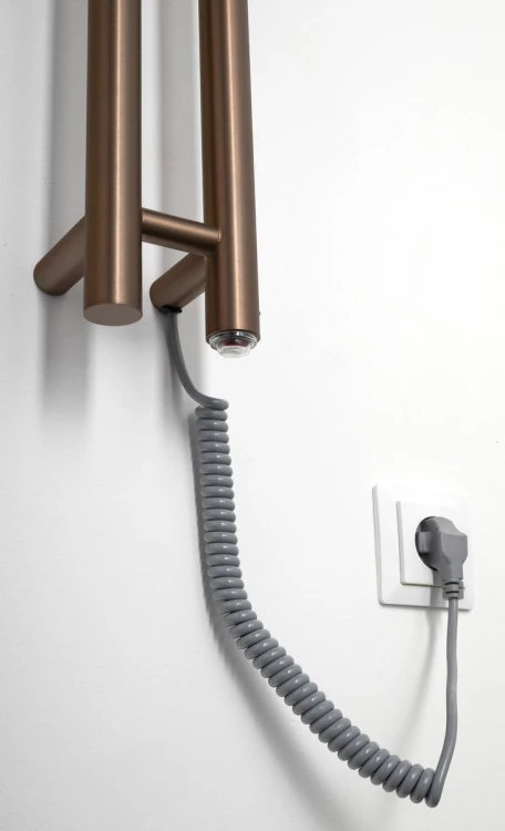 PAPINADO elektryczna suszarka na ręczniki, 109x1200mm, 40 W, miedź mat