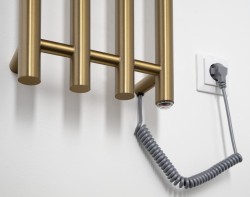 PAPINADO elektryczna suszarka na ręczniki, 263x1200mm, 85 W, złoto mat