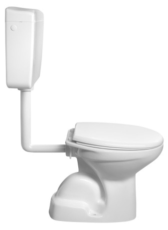 Przejdź do produktu Kompakt WC, przycisk 4/8l, odpływ pionowy, biały