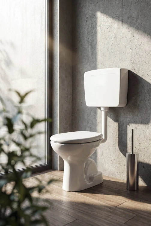 Kompakt WC, przycisk 4/8l, odpływ pionowy, biały