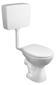 Kompakt WC, przycisk 4/8l, odpływ poziomy, biały