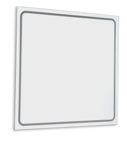 CIRASA STRIP Szafka łazienkowa 70cm z umywalką i lustrem LED, 2 szuflady, dąb Alabama