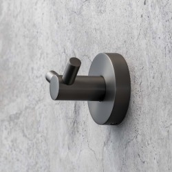 X-ROUND GUN METAL haczyk podwójny, gun metal