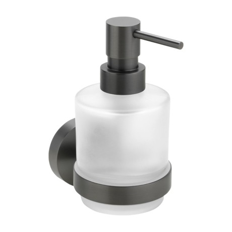 Przejdź do produktu X-ROUND GUN METAL dozownik mydła 200ml, szkło mleczne, gun metal