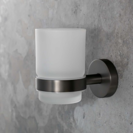 Przejdź do produktu X-ROUND GUN METAL kubek, szkło mleczne, gun metal