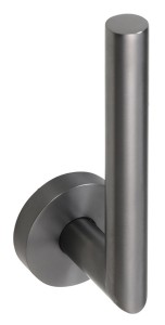 X-ROUND GUN METAL wieszak na papier toaletowy, gun metal