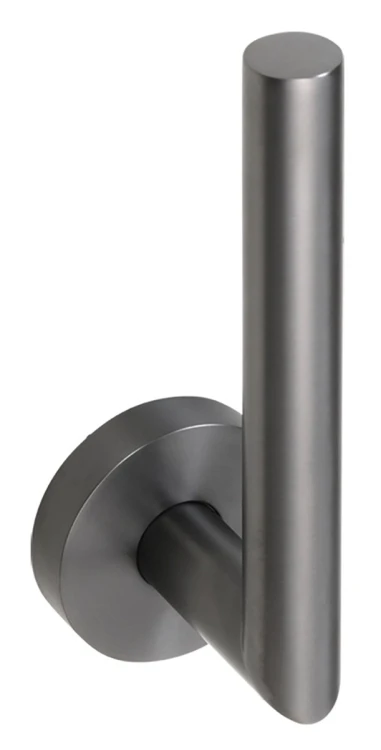 X-ROUND GUN METAL wieszak na papier toaletowy, gun metal