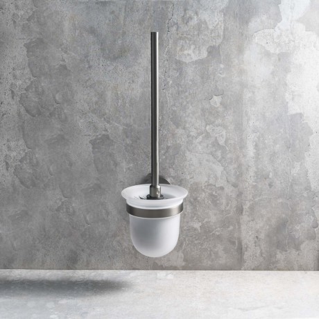 Przejdź do produktu X-ROUND GUN METAL wisząca szczotka do WC, szkło mleczne, gun metal