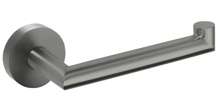 X-ROUND GUN METAL wieszak na papier toaletowy, gun metal