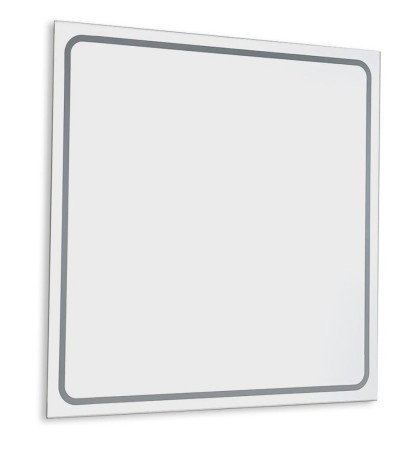 Przejdź do produktu CIRASA Szafka łazienkowa 70cm z umywalką i lustrem LED, 3 szuflady, biały połysk