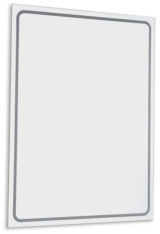 Przejdź do produktu CIRASA Szafka łazienkowa 80cm z umywalką i lustrem LED, 2 szuflady, dąb Alabama