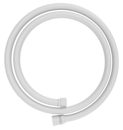 SOFTFLEX wąż prysznicowy plastikowy, 150cm, biały mat