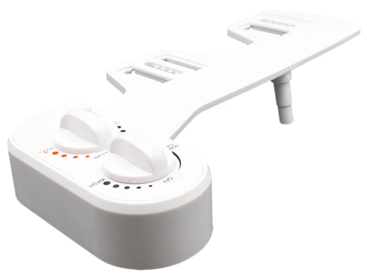 EASY CLEANING bidet pod deskę WC, zasilanie zimną i ciepłą wodą, polypropylen