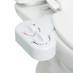 EASY CLEANING bidet pod deskę WC, zasilanie zimną i ciepłą wodą, polypropylen