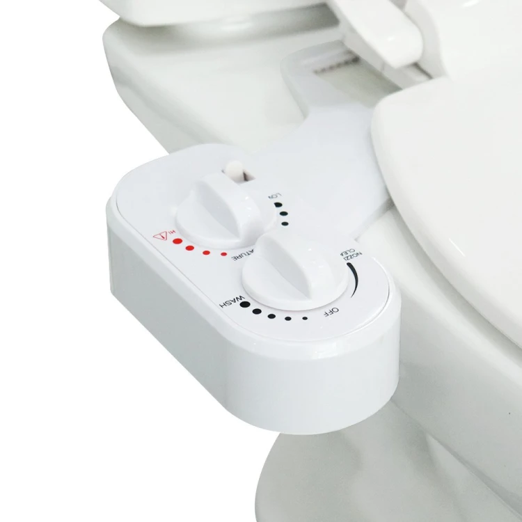 EASY CLEANING bidet pod deskę WC, zasilanie zimną i ciepłą wodą, polypropylen