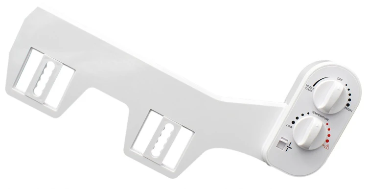 EASY CLEANING bidet pod deskę WC, zasilanie zimną i ciepłą wodą, polypropylen