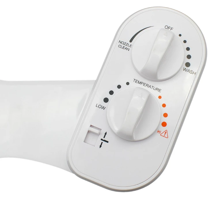 EASY CLEANING bidet pod deskę WC, zasilanie zimną i ciepłą wodą, polypropylen
