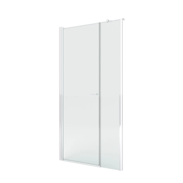 Uniwersalne drzwi wnękowe o wymiarach od 100x195 cm do 120x195 cm, montowane na dowolnej stronie, z możliwością uchylania w obu kierunkach.