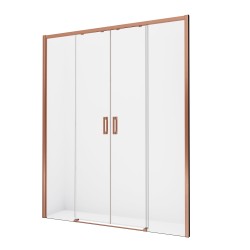 Przesuwane drzwi prysznicowe o rozmiarach od 130x200 cm do 200x200 cm.