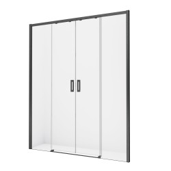 Przesuwane drzwi prysznicowe o wymiarach od 130x200cm do 200x200cm.
