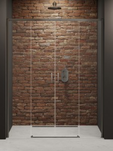 Przesuwane drzwi prysznicowe o wymiarach od 130x200cm do 200x200cm.