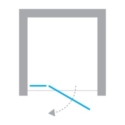 Wnękowe drzwi uchylne na zewnątrz, dostępne w wersji lewo- lub prawostronnej, o szerokości od 80x200cm do 120x200cm.