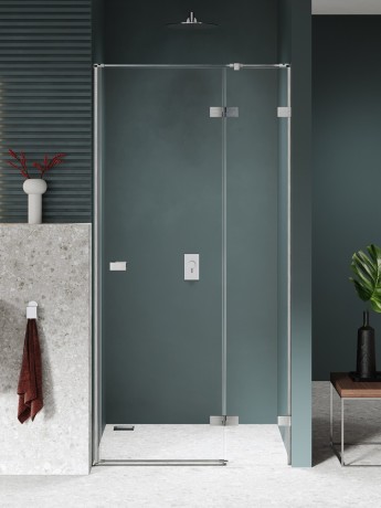 Przejdź do produktu Drzwi do wnęki, otwierane na lewą lub prawą stronę, uchylne na zewnątrz, dostępne w rozmiarach od 80x200 cm do 140x200 cm.