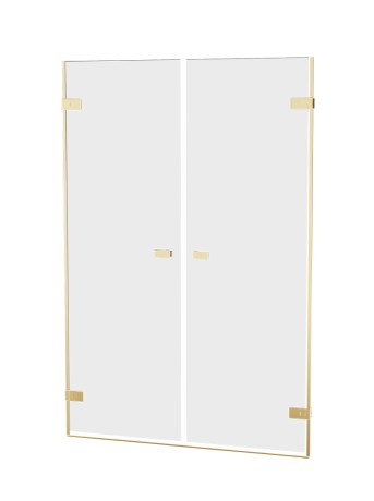 Przejdź do produktu Podwójne drzwi wahadłowe montowane do ściany, uchylane w obie strony (do środka i na zewnątrz); szerokość 110–190 cm, wysokość 200 cm.